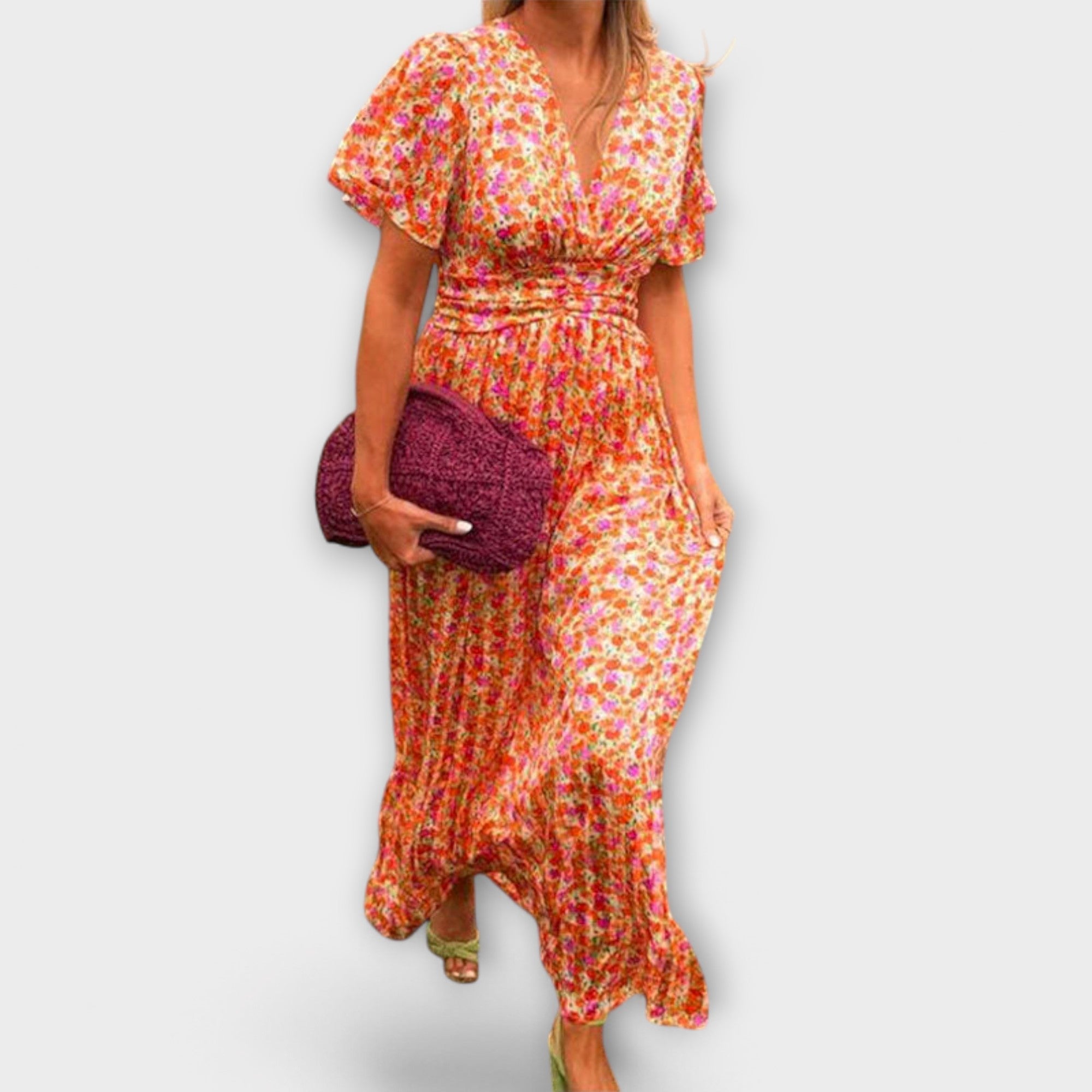 Elsie - Classic V-Neck Dress